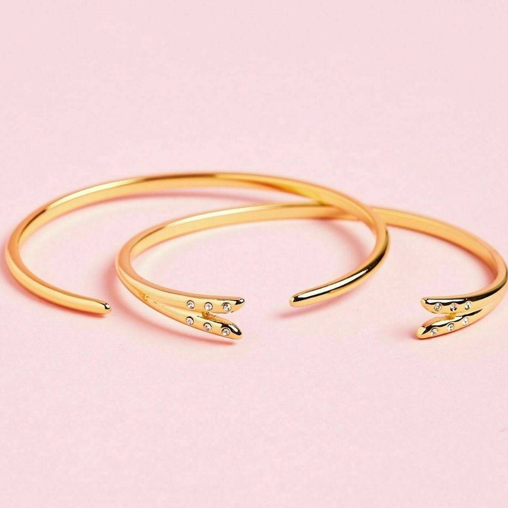 Michelle Campbell Stackable Gold Bracelets NEW